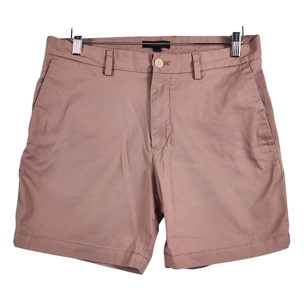Banana Republic Aiden Short Men 32 Pink Slim Fit Stretch Cotton Chino Preppy